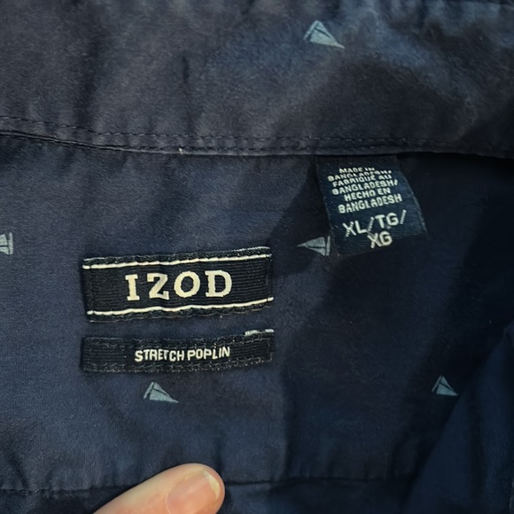 Men’s blue sailboat pattern button up shirt - Picture 2 of 3